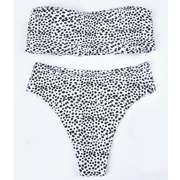 Other - Dalmatian spotted bandeau bikini